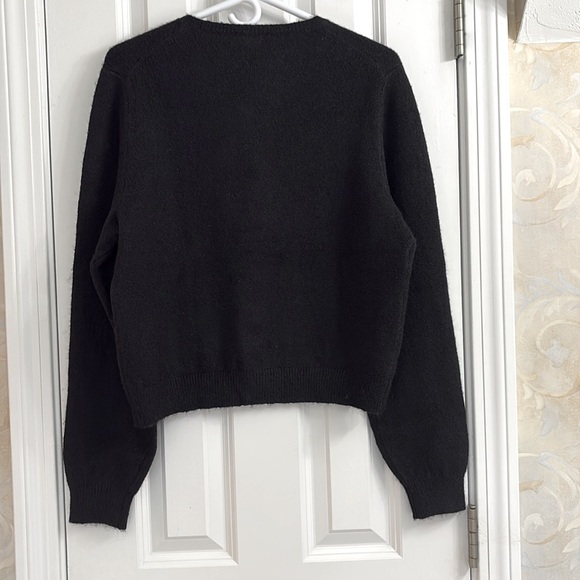 Ann Taylor Festive Holiday Cardigan Sweater with Rhinestone Bow Buttons. NWT - Picture 8 of 10